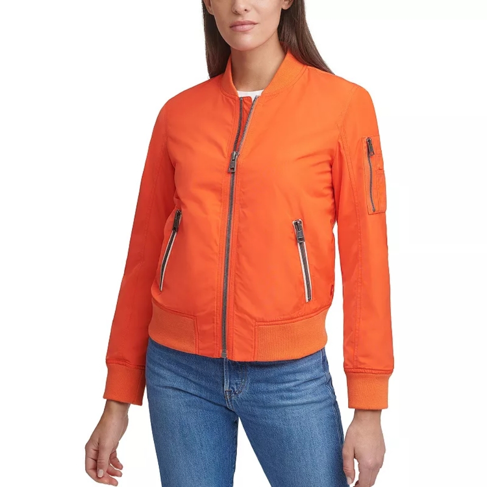 Levi's Bomber Jacket, orange, size 1x